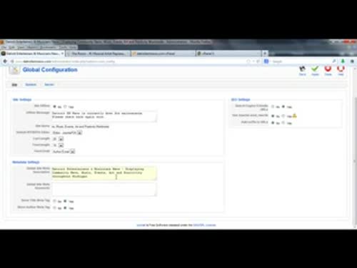 Joomla Global Configuration
